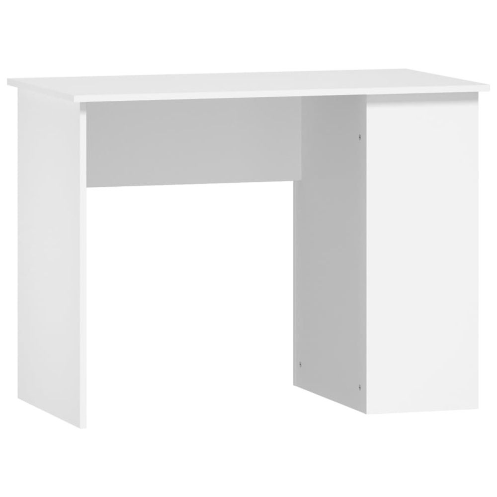 Vidaxl Stôl biely 100x55x75 cm spracované drevo